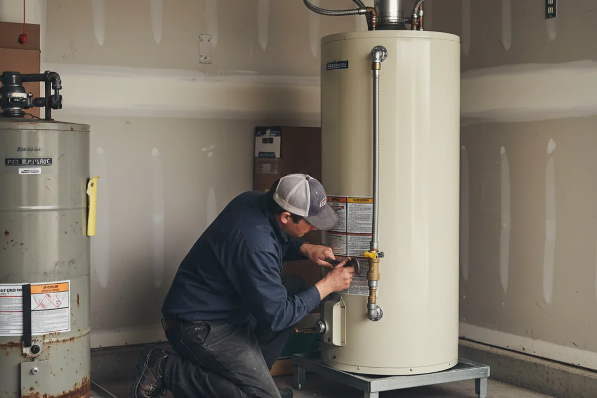 Water heater and shutoff valve replacement in Allenspark