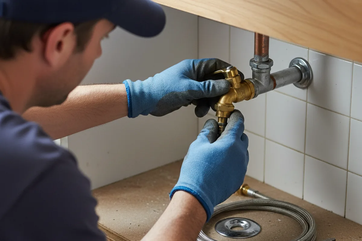 Shutoff valve and fitting work during Repiping in Allenspark